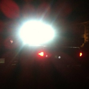 Rear LED flood lights