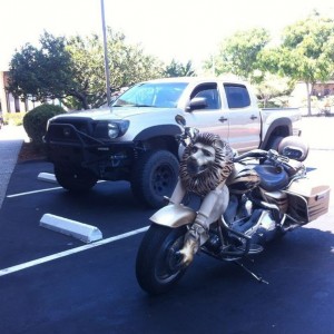 Epic lion bike.