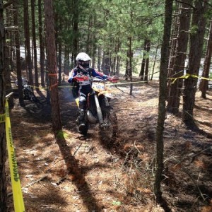 My buddy in his first national. A pro trials rider