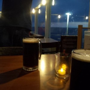 Leffe brown last night at the beach