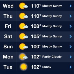 Cold front on Sunday...