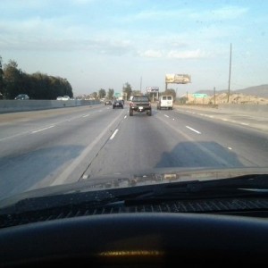 Spotted this tacoma out in fontana, going east on the 10 fwy, full on black