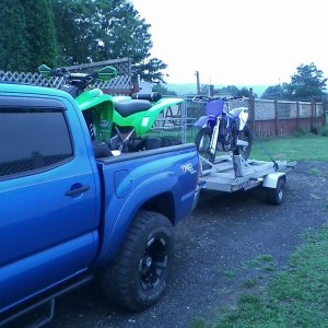 ATV poker run day.