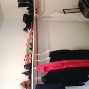 Damn women..... she takes the biggest closet in the house and still wants m