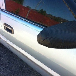 TRD door handles and carbon fiber mirrors too!
