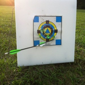 Not bad for not shooting in a year or so.. I was practicing quartering shot