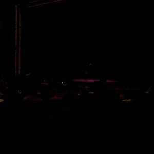 Awaiting Gaffigan to get on stage....