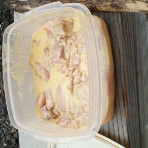 Honey mustard chicken. Homemade sauce Time to grill mofos