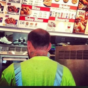 Bro tats? Monster logo left side, fox on the back, and dc logo on the right