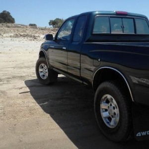 97 Tacoma SR5 V6 5spd 4wd 108k original bone  stock
