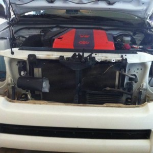 Front tore apart