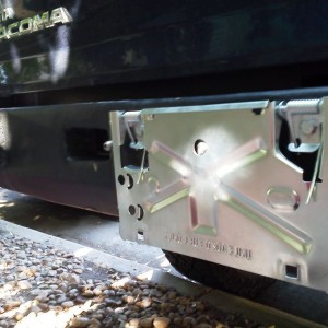 license plate frame on