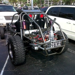 4 cylinder boxer engine. Bitch spits flames 2 feet tall.