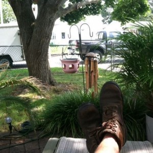 It's too nice to be cutting grass today.