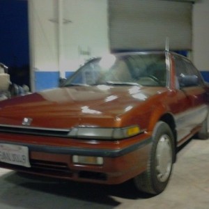 I just finished polishing this Accord earlier i did a Volvo tractor trailor