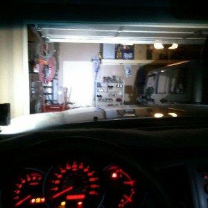 Example from drivers seat of glare, or lack there of.