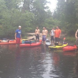 Kayak trip minus Scott Cas his back hurts