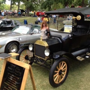 Dads cars at the show