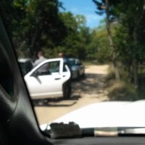 Cops talking to victim that begged us for help today. POS boyfriend was lum