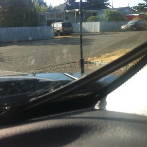 Windshield defect