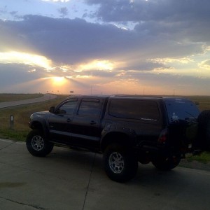 Sunrise somewhere near Murdow South Dakota...