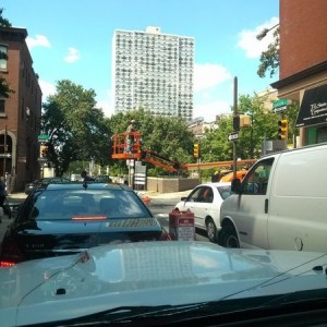 Slower then being stuck behind a trash truck