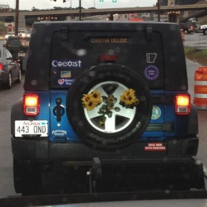 Damn jeep drivin hippie
