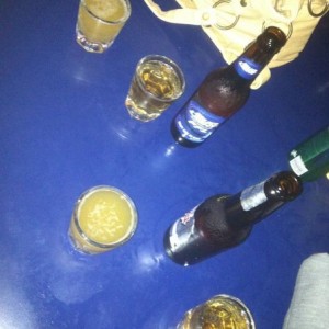 Brought vegas bombs to the table, she already had a shot waiting, I think I