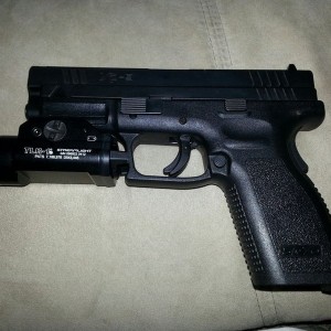 My new toy the TLR-1s The gun is a Springfield XD 9