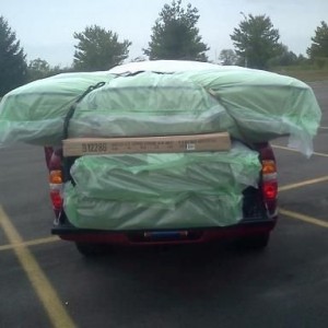 Truck's under there somewhere