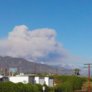Huge fire near my house in the Azusa Canyon ..near the Azusa OHV area