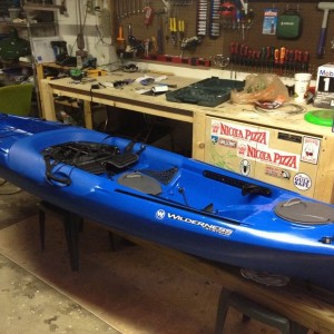 Wife got me an early birthday present! The kayak...not that box of oil.