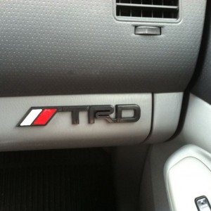 TRD badge "installed"