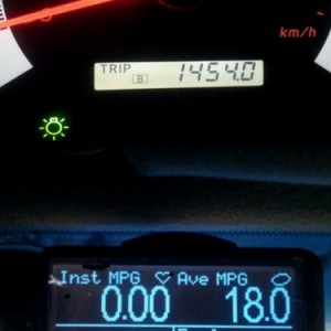 1500 mile trip. Got ultraguage calibrated very close. Notice the difference