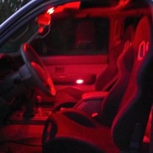 Red LEDs on Interior