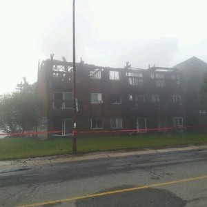 Local apartment complex burned down last night. 0 injuries. Whole town smel