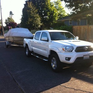 Taco towing the Sea Ray