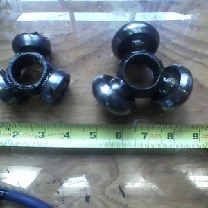 Difference between inner cv joint guts. Left is GSP aftermarket. Right is O