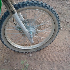 Ray popped his front tire LOL
