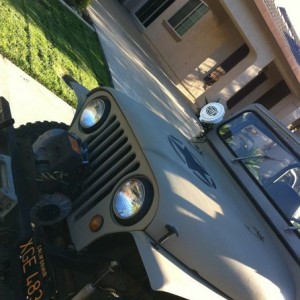 Going out for a ride in the cj.