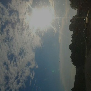 Couple of hot air ballons in the sky