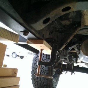 Clamp the back