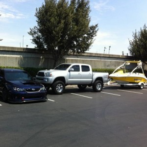 my friends sti, The taco and boat