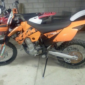 Got my kickstand installed. No more propping against a tree. This picture m