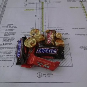 Healthy dinner at work. Poop!