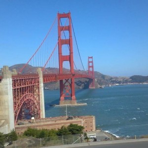 At the Golden Gate with jennie