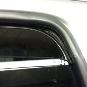 Weather tech window deflector gap on the rear window of a double cab, am I 