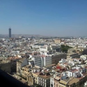 Down town Sevilla Spain. Picture from the cathedral