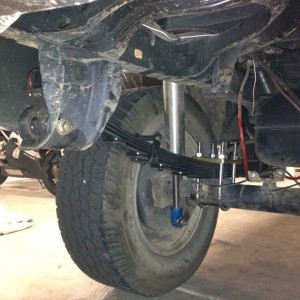 Leaf pack on. Alcan with 2.5" lift.