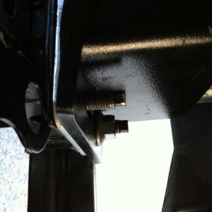 marred bumper bolt